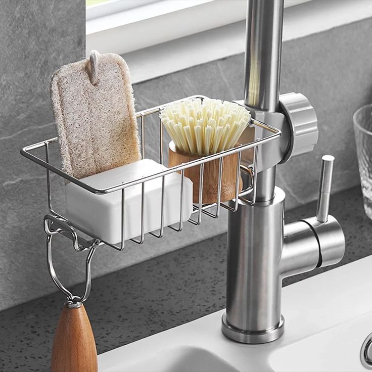 Kitchen Sink Faucet Sponge Holder