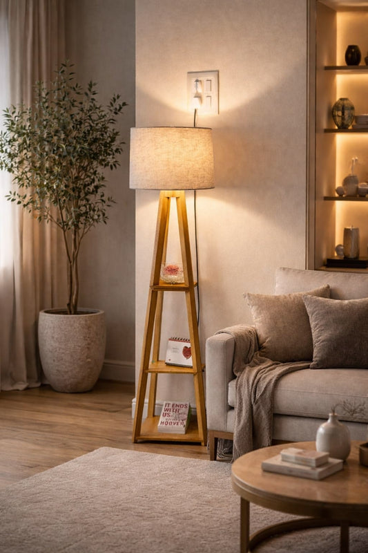 Wooden Floor lamp