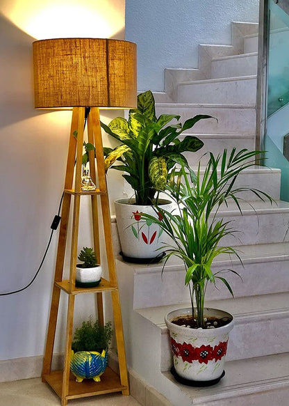 Wooden Floor lamp