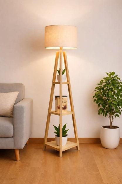 Wooden Floor lamp