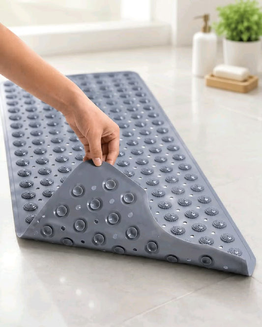 Silicone Non-Slip with Anti Slip Suction Cups Bath Mat