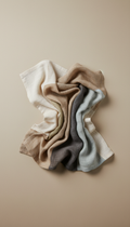 Natural Linen Fringed Throw