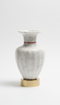 Marble Statement Vase with Sculpted Form